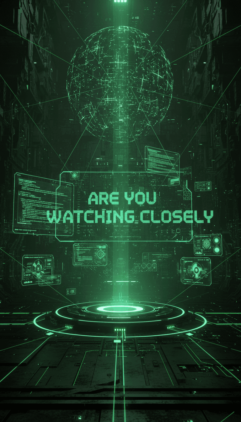 Green digital interface displaying racing data and analysis, representing filtered insights and race-day intelligence