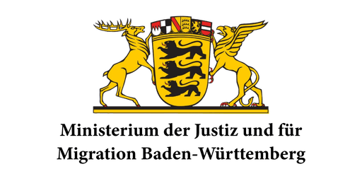 Das Logo des Justizministeriums Baden-Württemberg.