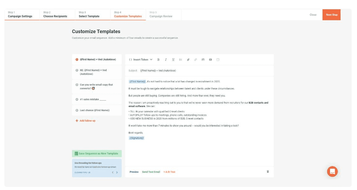 Customizable Email Templates