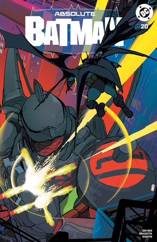 Absolute Batman #20 Christian Ward Big Dex Comics Exclusive Trade Dress variant cover featuring Batman artwork, DC Comics pre-order exclusive edition