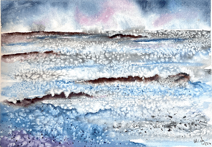 Stormy Seas - 38/29cm - watercolour