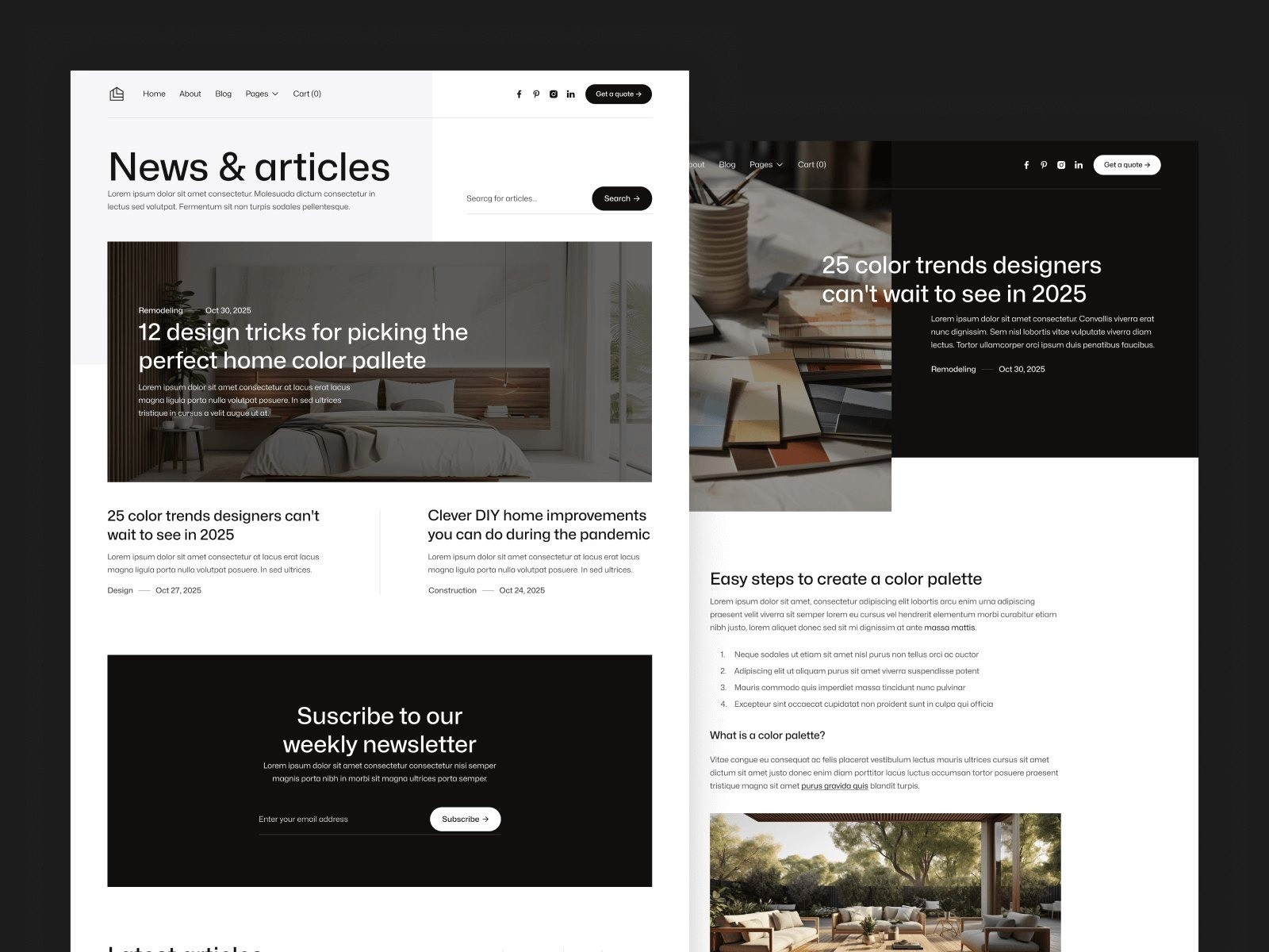 construktion framer template for construction website