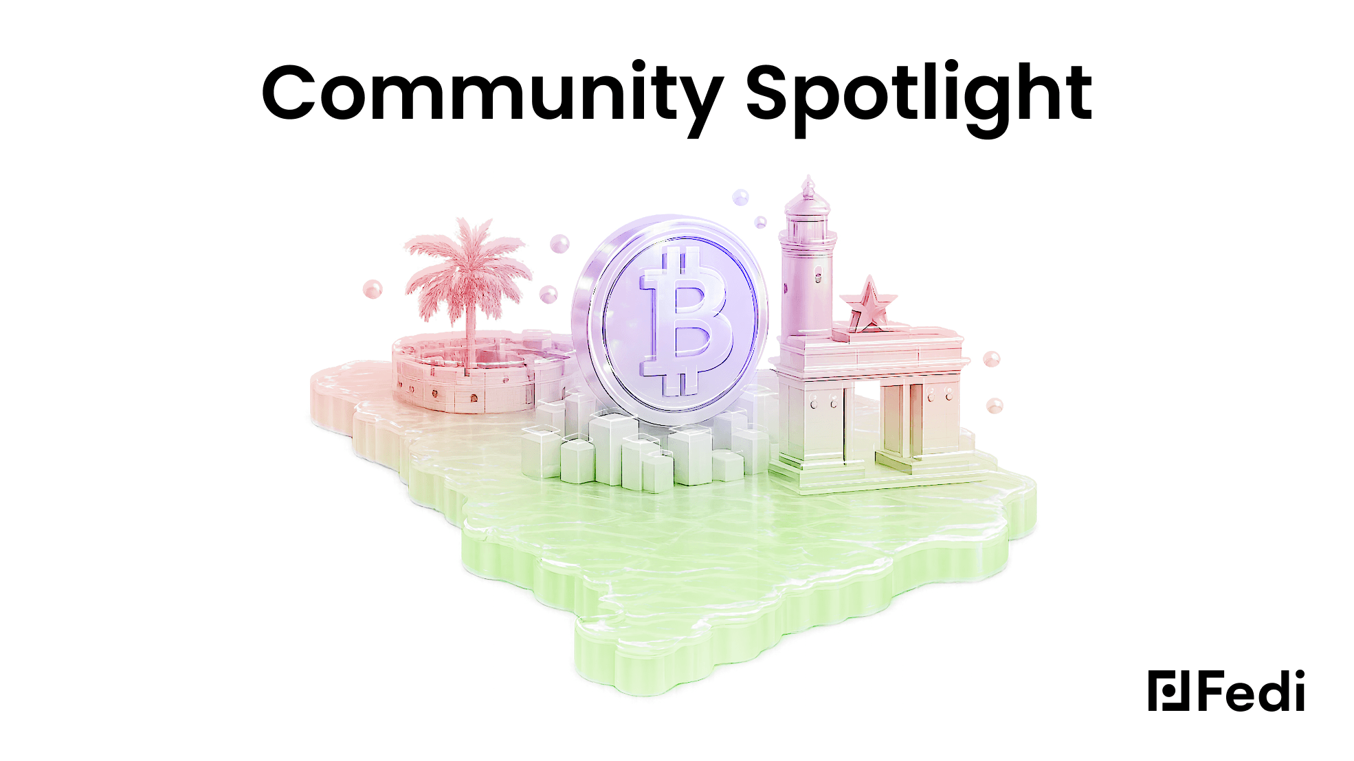 Bitcoin Dua Ghana community circular economy illustration with Bitcoin symbol and Ghanaian landmarks