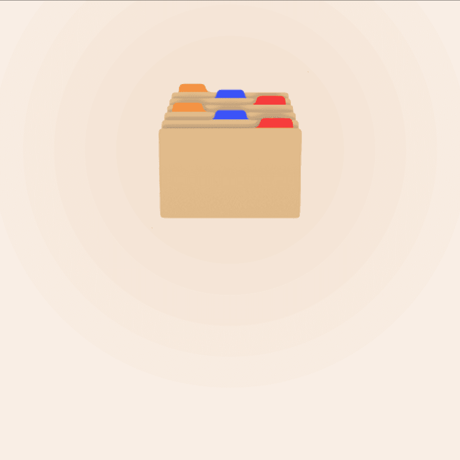 Filing system illustration
