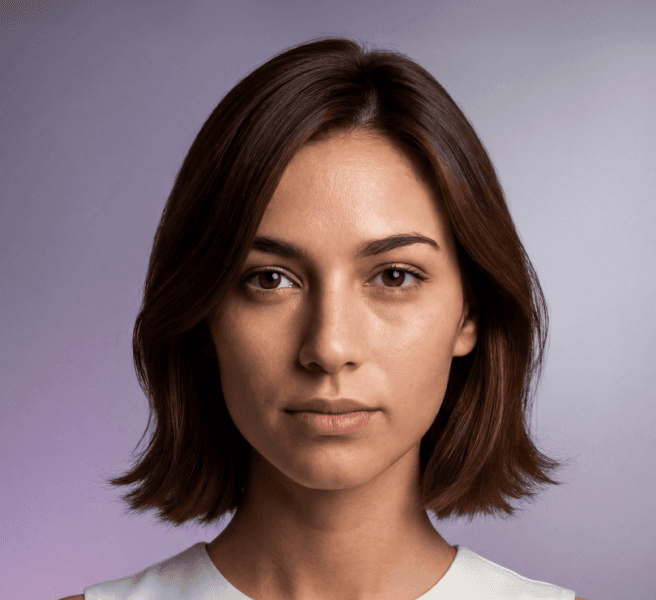 Elena Valenti AI model portrait for lifestyle jewelry visuals