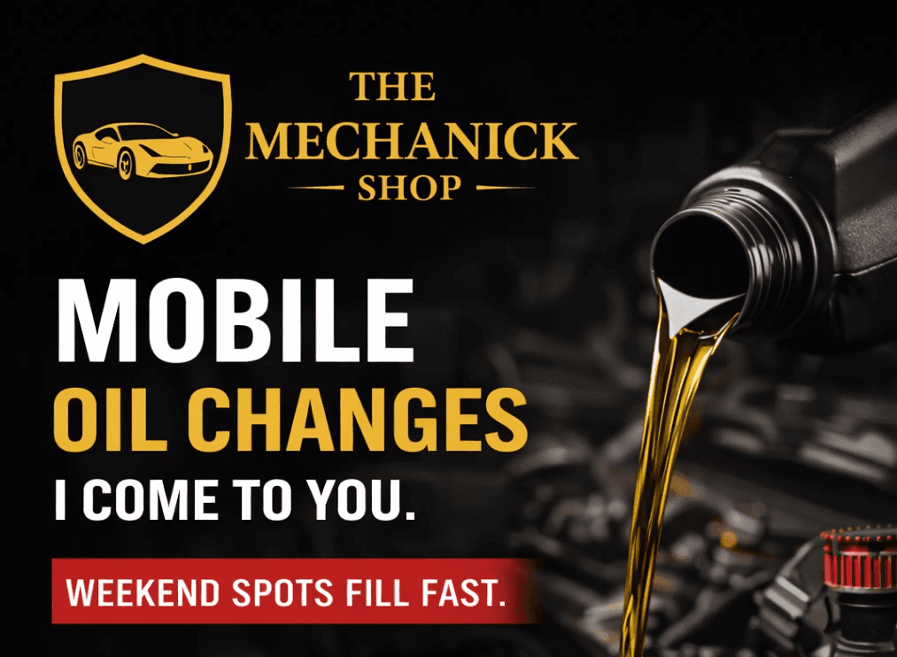 Ads for mobile oil changes vaughan