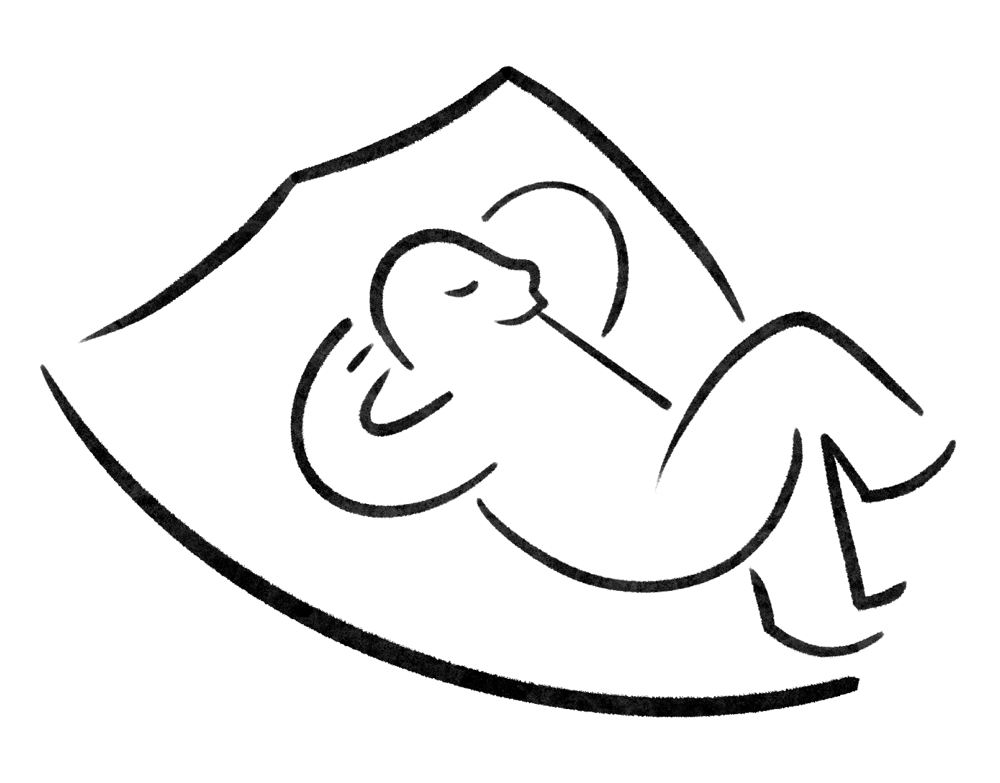 a person relaxing illustration