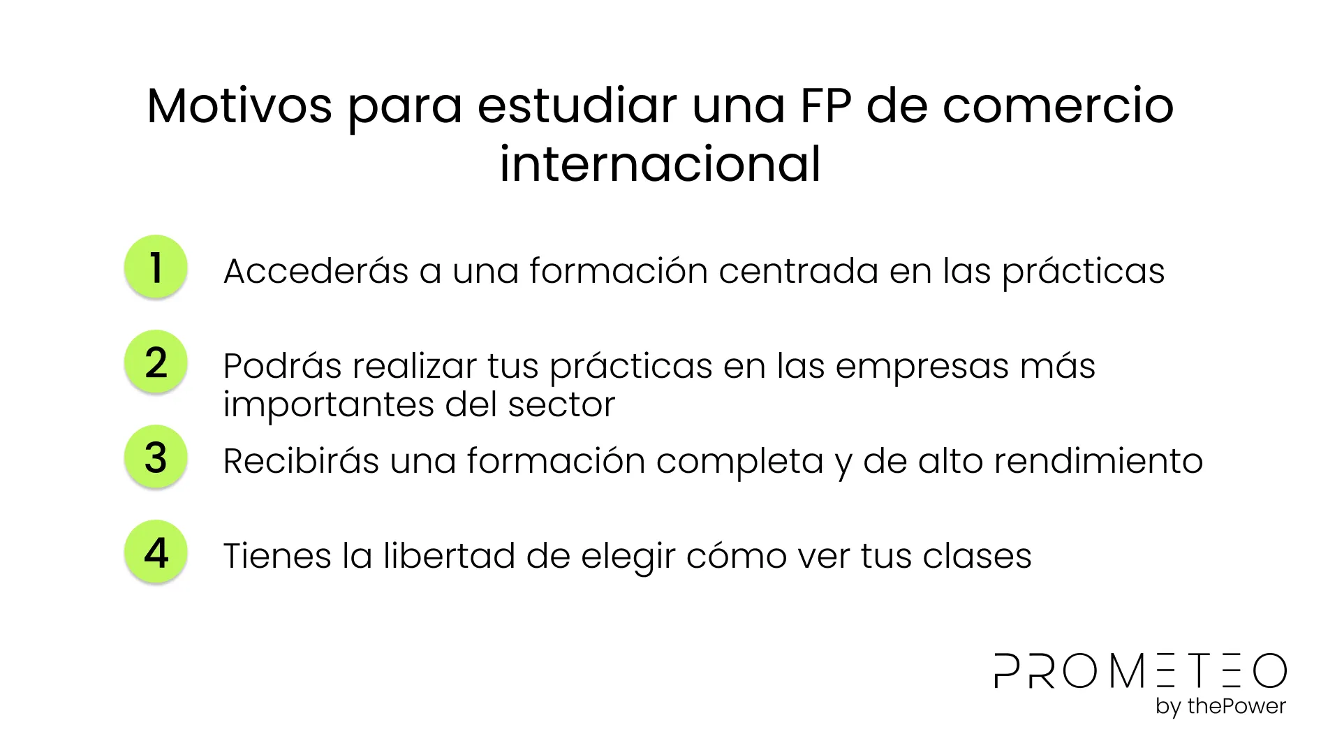 Motivos para estudiar una FP de comercio internacional