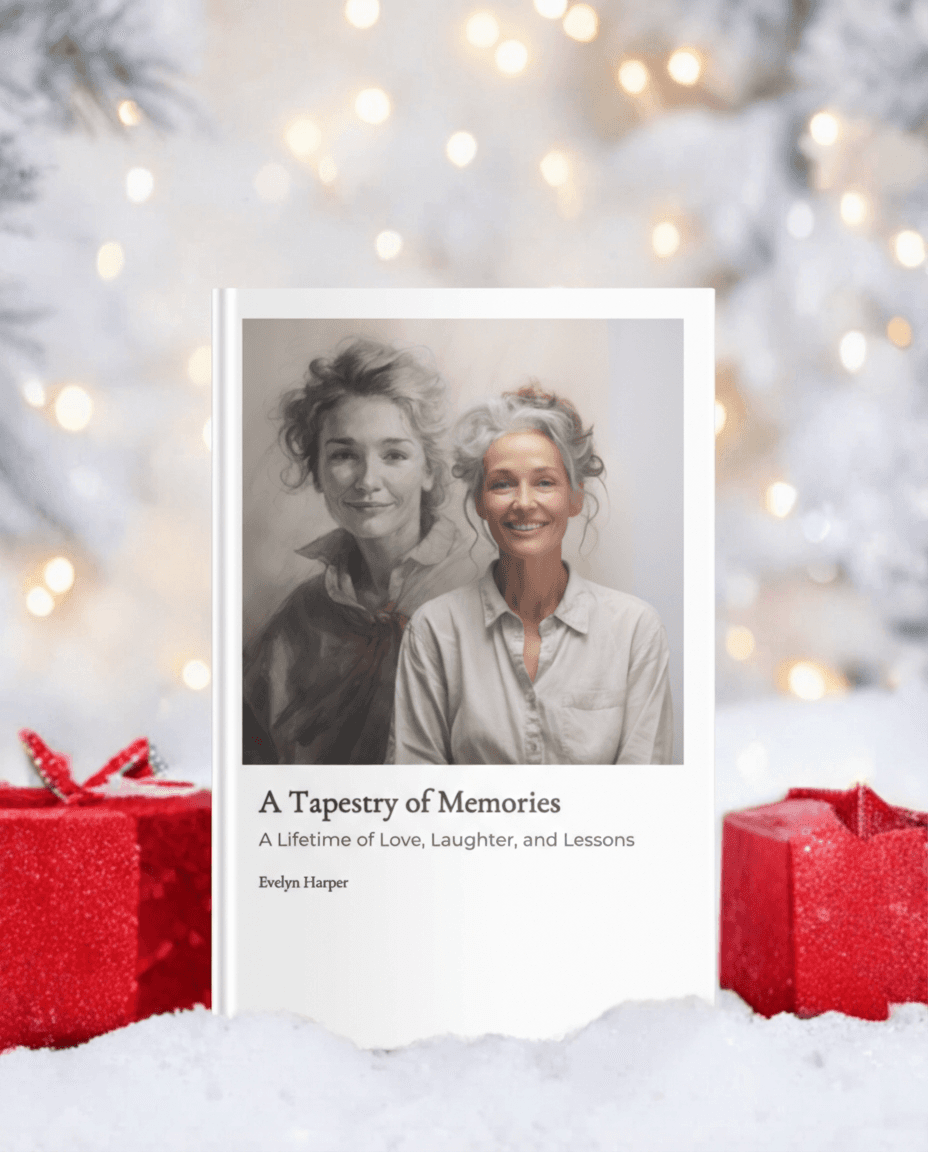 Kindred Tales Memoir, the #1 gift  in a Christmas setting