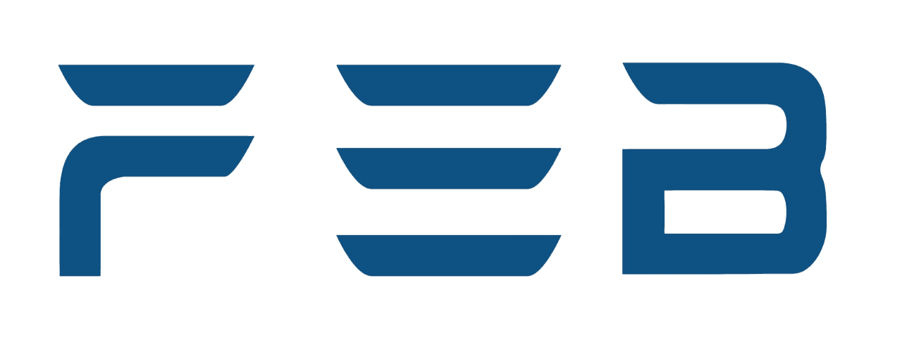 FEB logo, manufacturer of battery energy storage systems