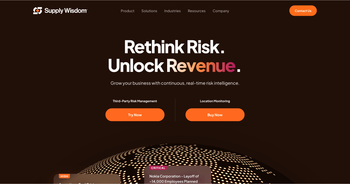 Supply Wisdom's Impact A Fortune 500 Financial Leader's Continuous Monitoring Journey Supply