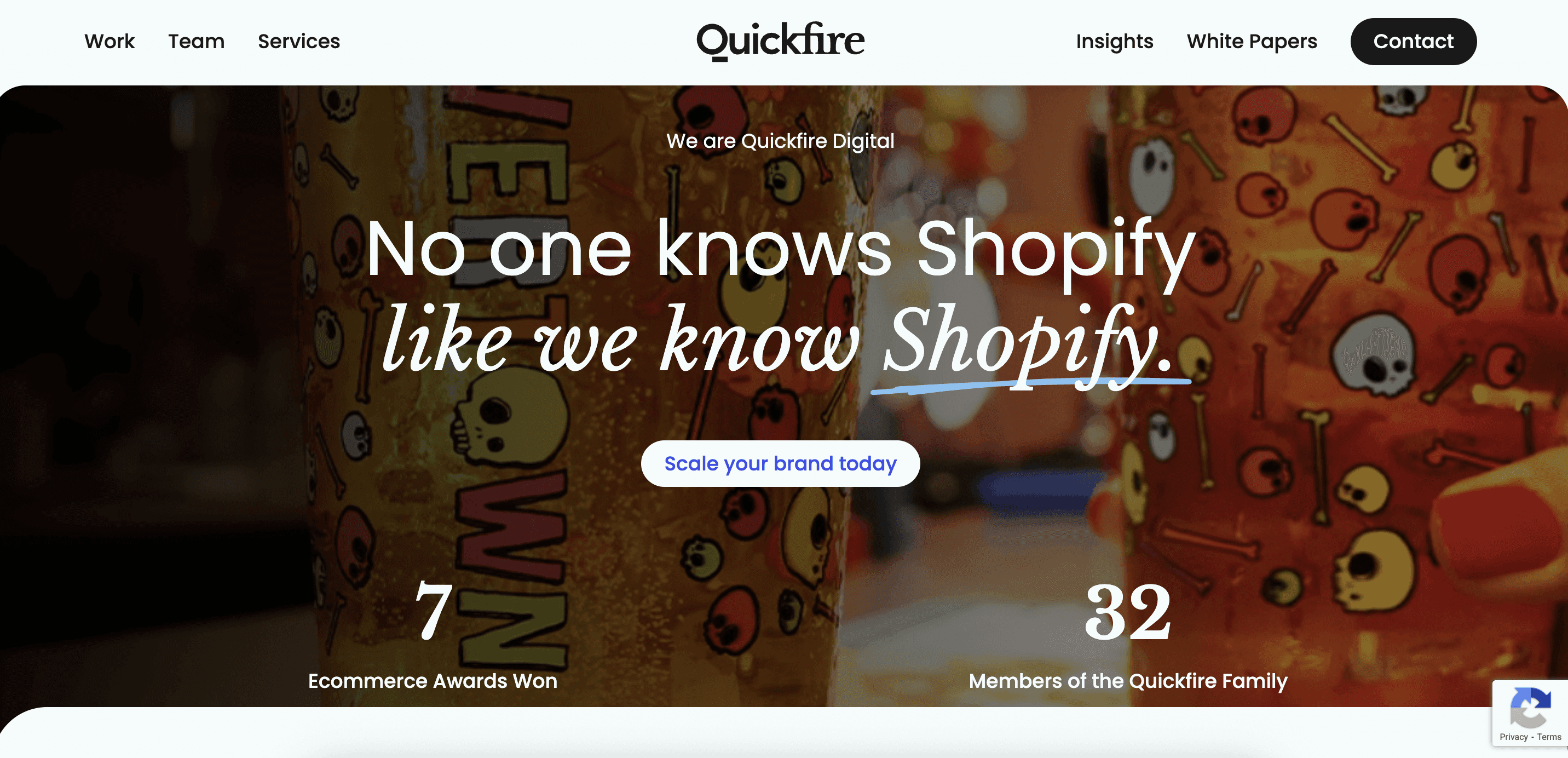 Quickfireherd Website Homepage