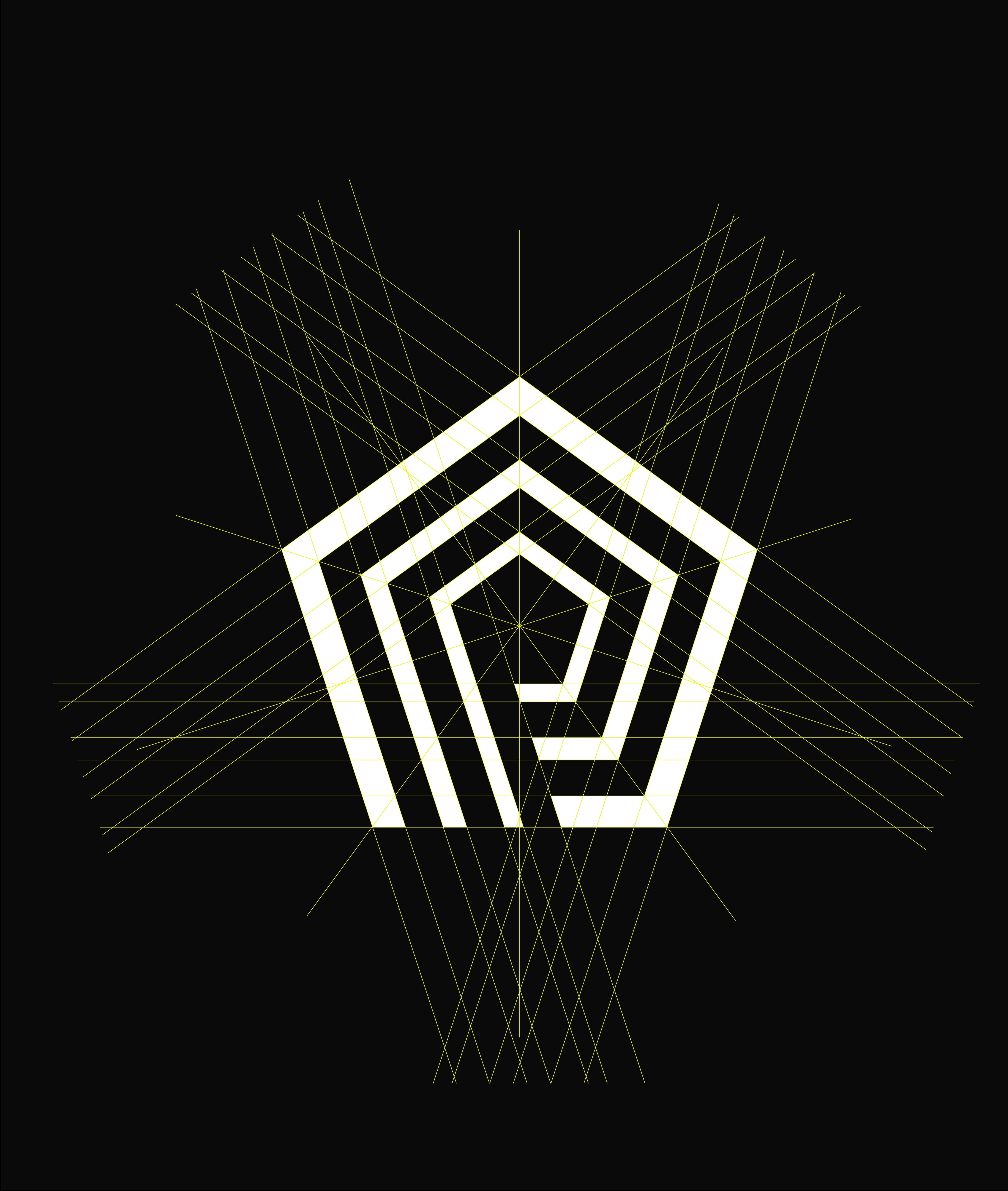 Penta Esports brand logo designed by BMEG, featuring a modern "P" integrated with the number 5 and a circular radar device symbolizing gamer focus, set against a high-tech gaming aesthetic.