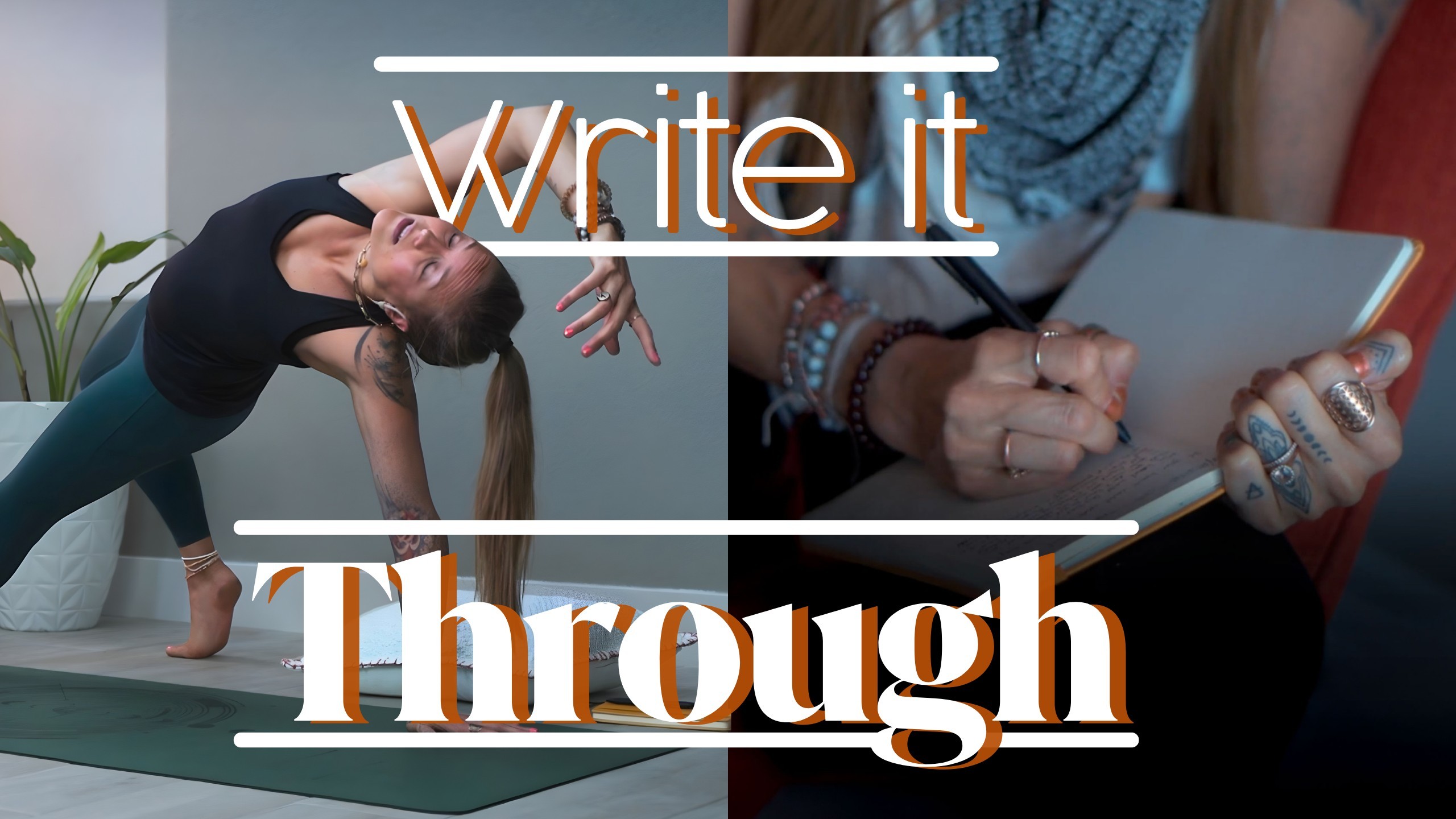 Write it through program cover, featuring Bre writing in a journal.