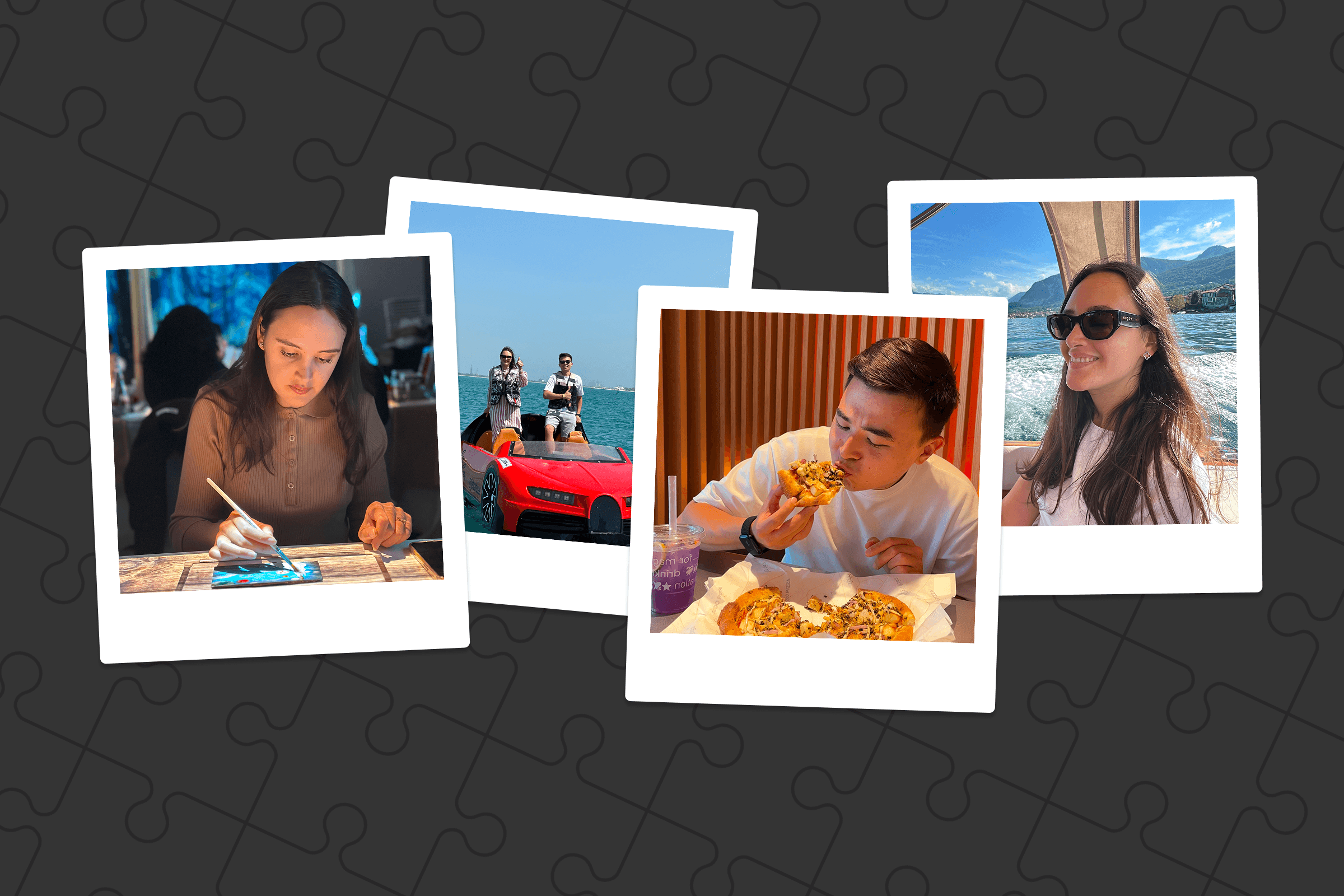 4 photos of different memories