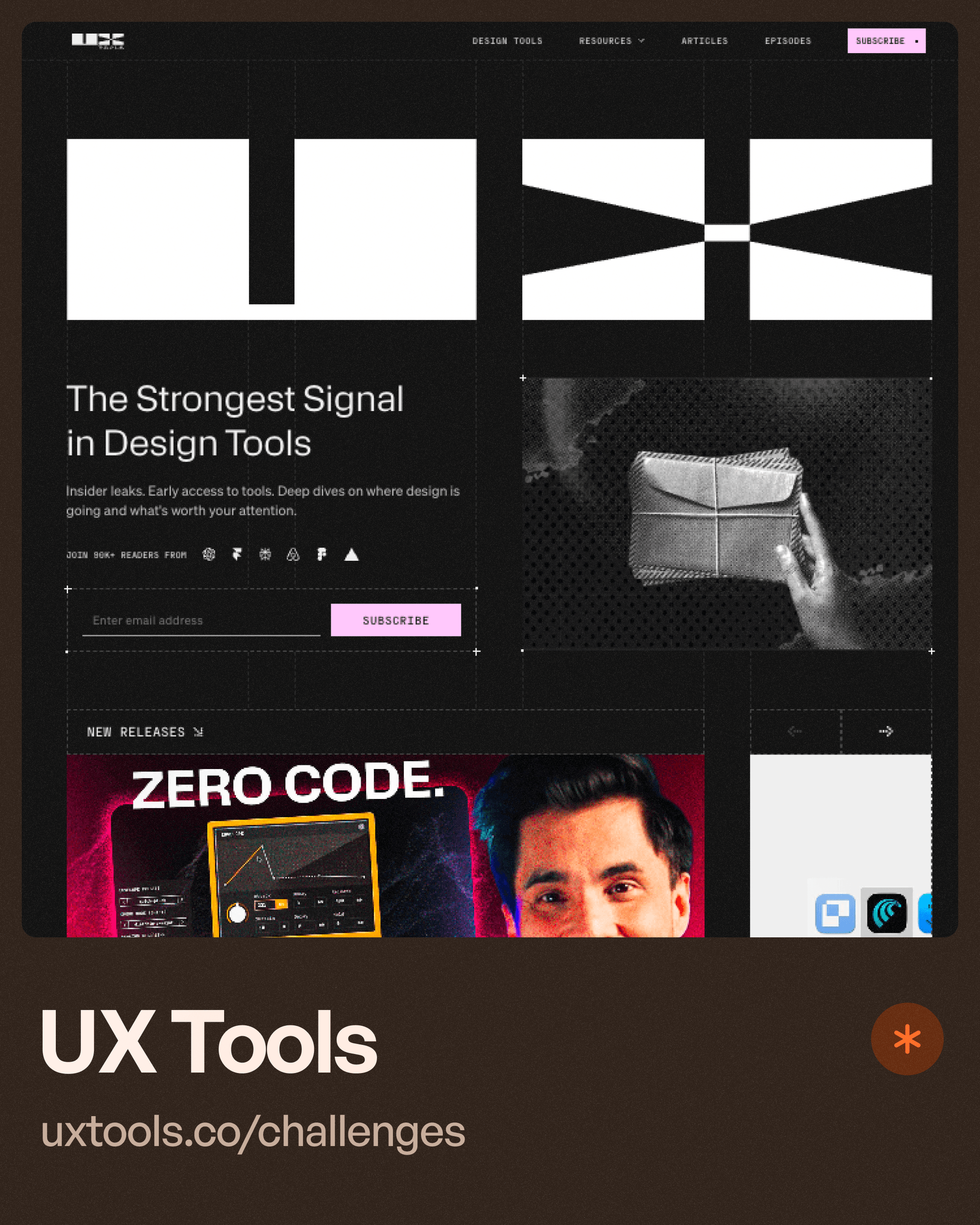 UX Tool website page