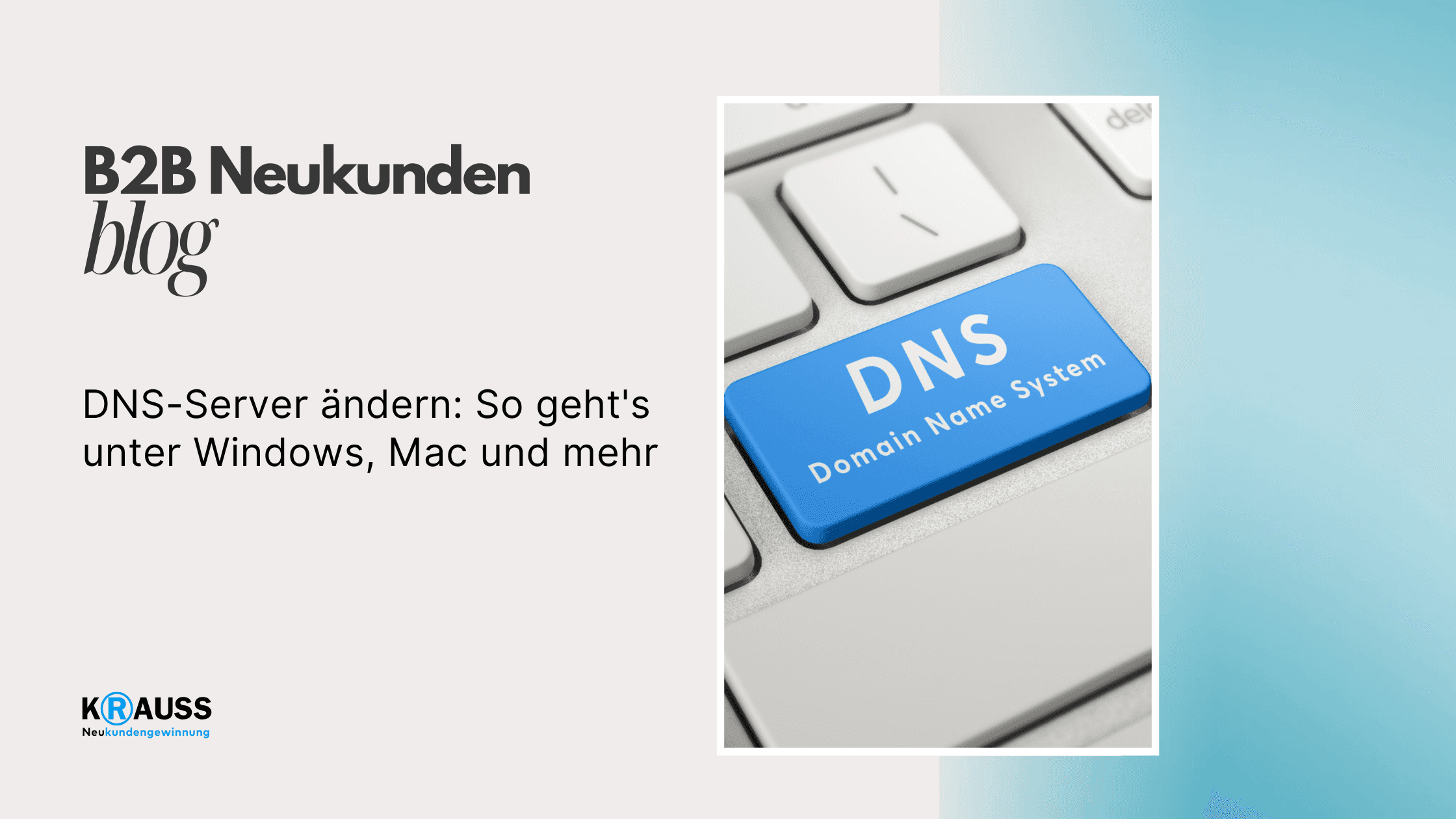 DNS-Server ändern: So geht's unter Windows, Mac und mehr