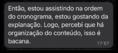 Depoimento de aluno 5