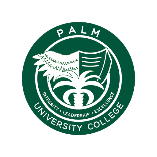 Palm Institute logo featuring a green circular palm tree emblem.