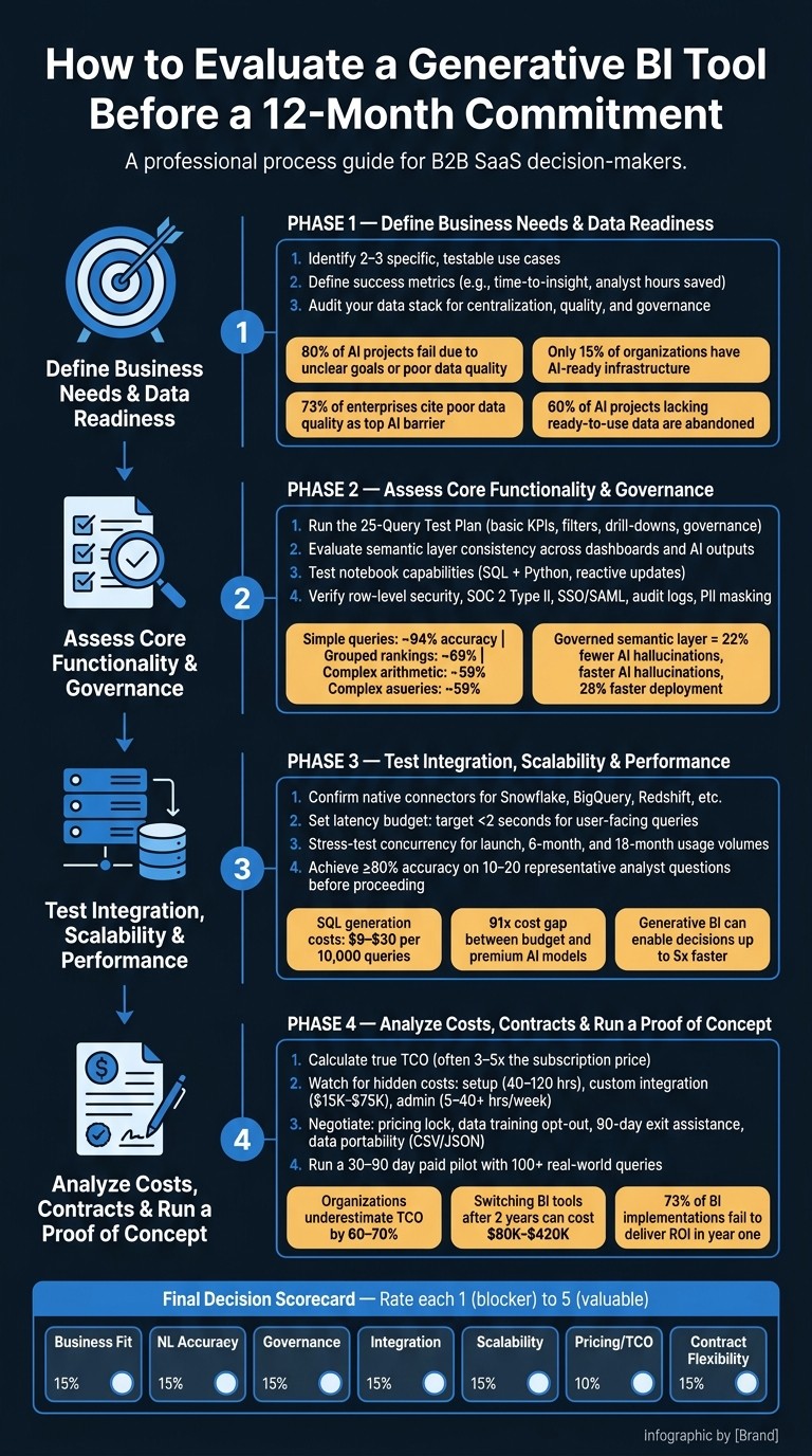 How to Evaluate a Generative BI Tool Before Signing a 12-Month Contract