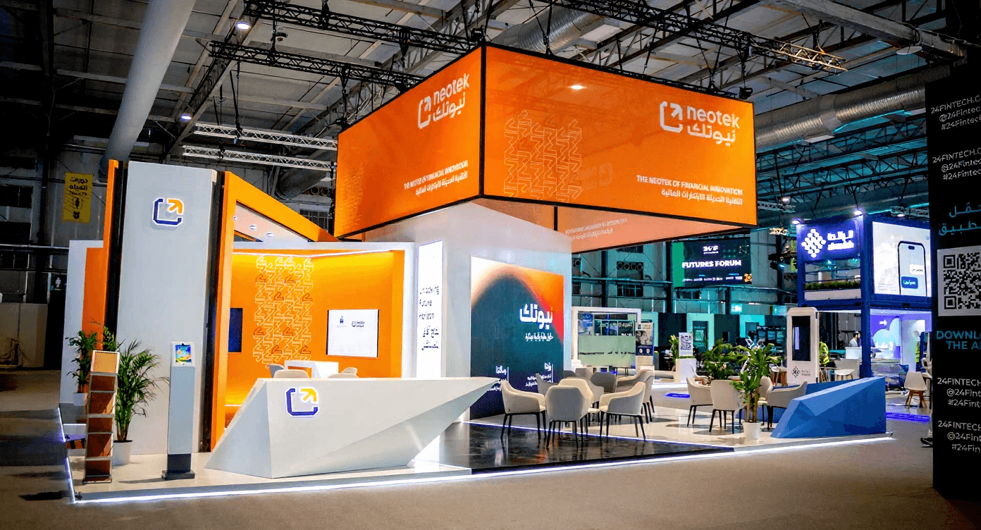 neotech booth at 2024 fintech event in riyadh ksa