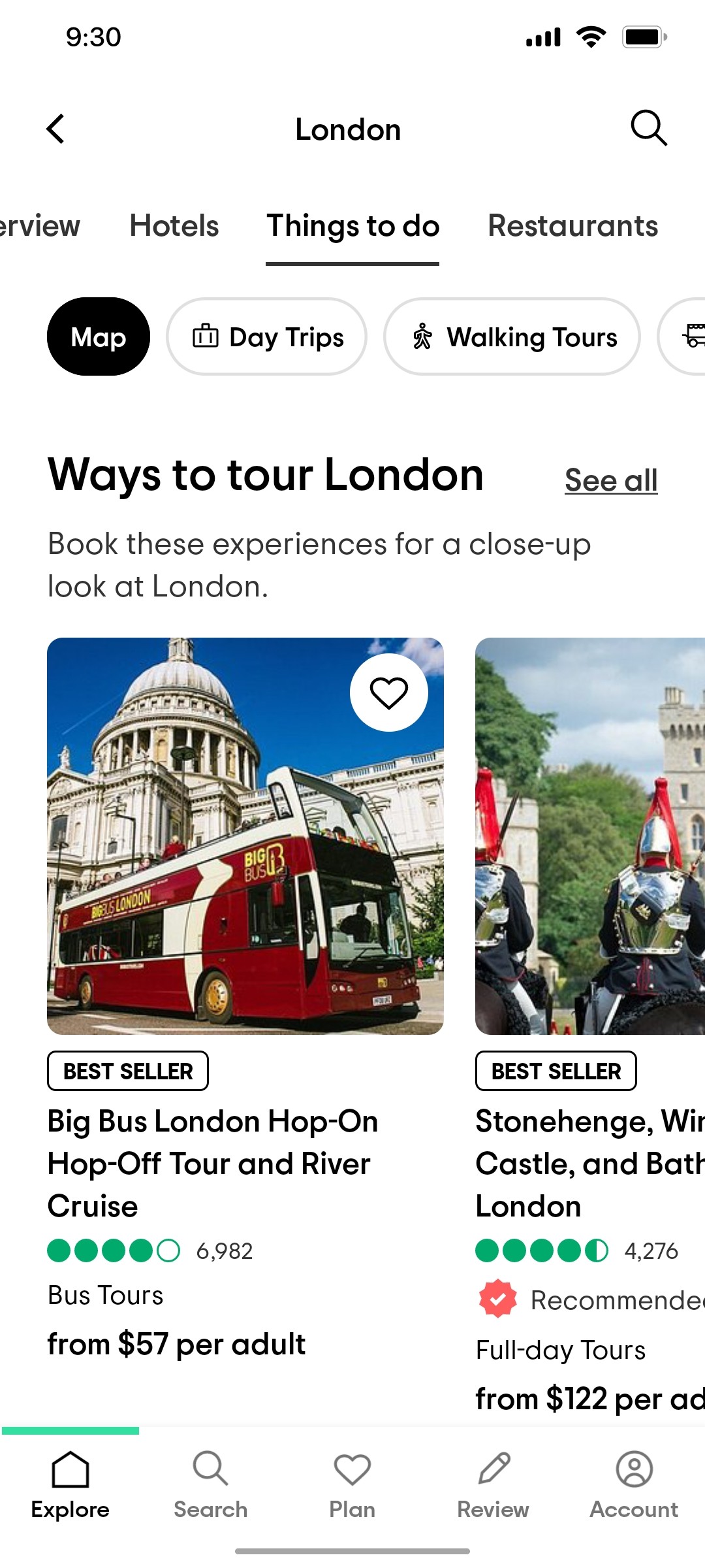 Tripadvisor  Things To Do Page Screen
