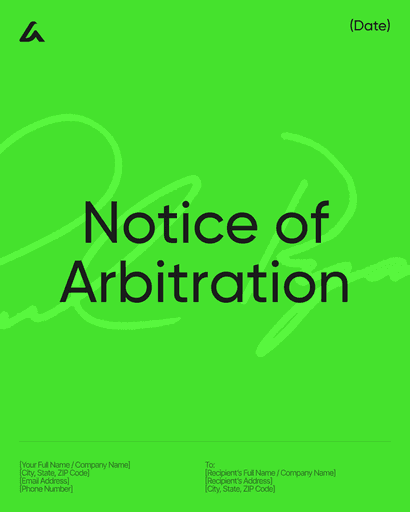 Notice of Arbitration