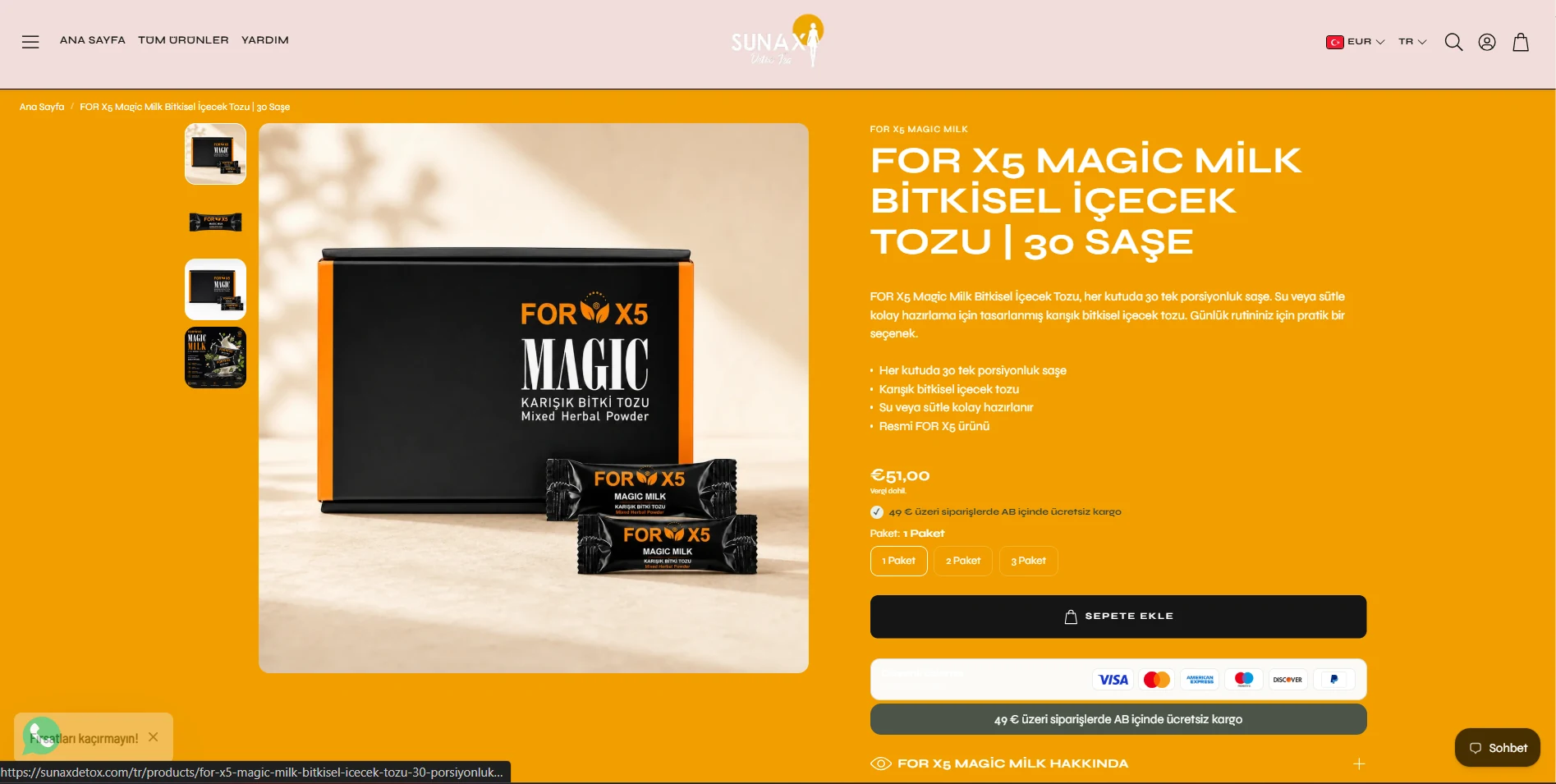 Sunax Detox ürün ve koleksiyon deneyimi