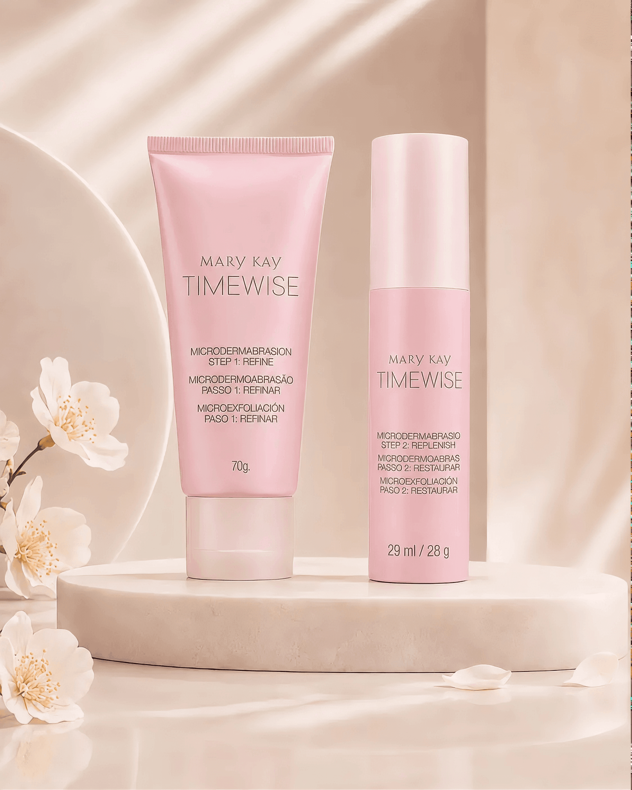 Produtos Mary Kay TimeWise Microdermoabrasão para textura refinada da pele