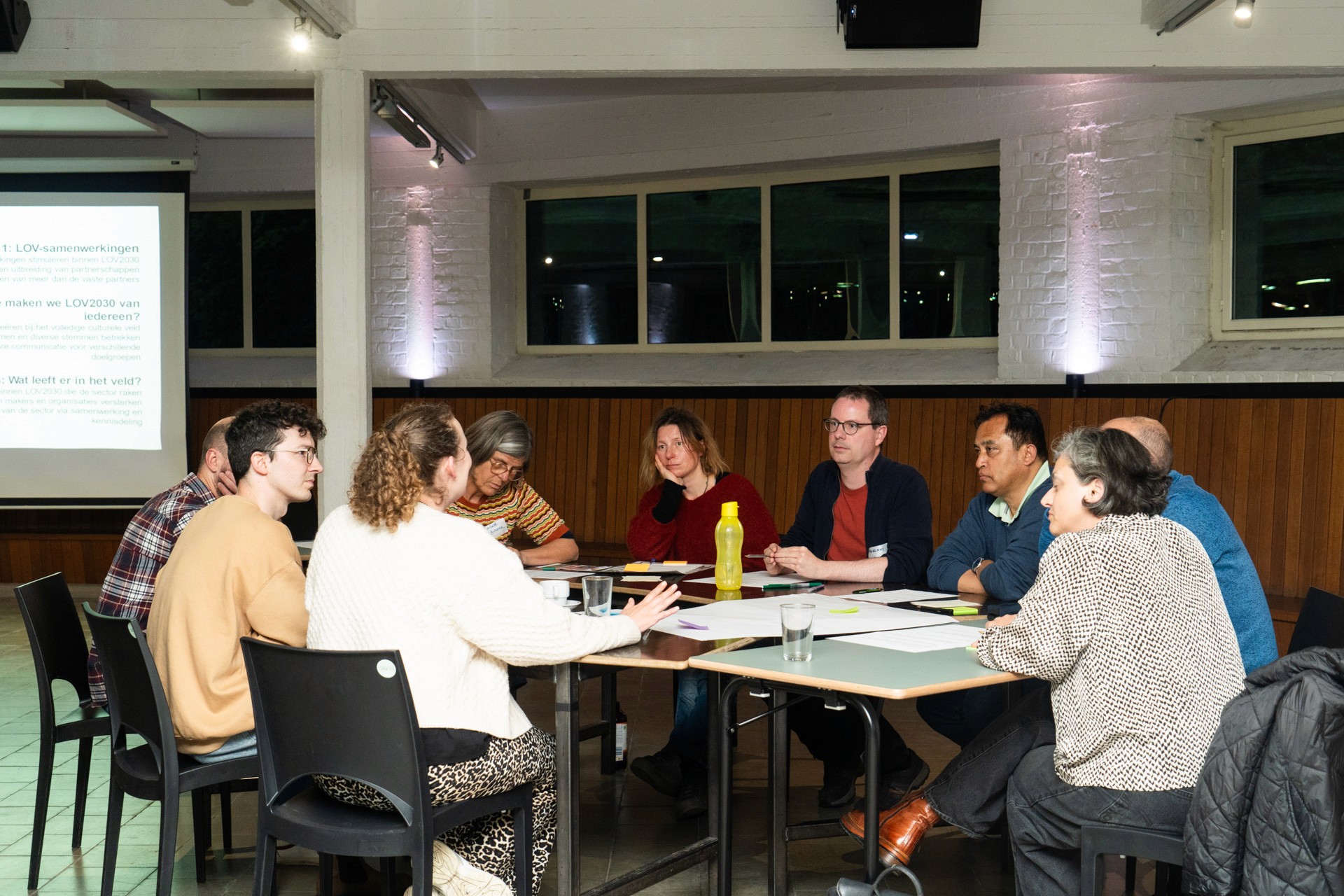 People sitting at a table