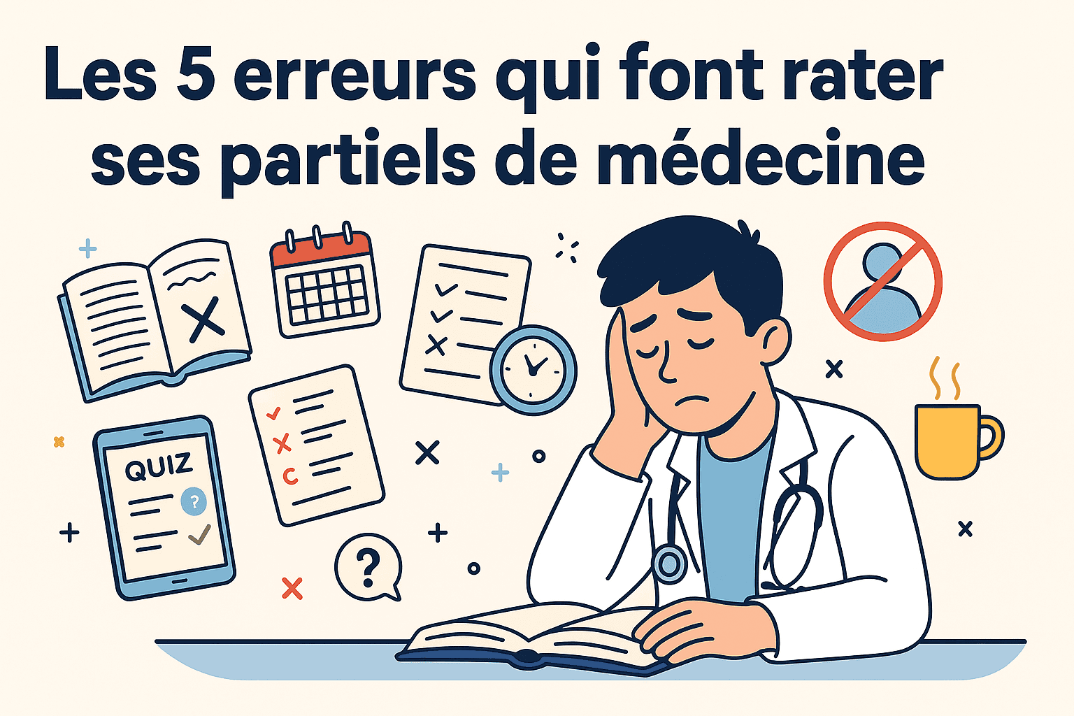 5 erreurs qui font rater les partiels de médecine