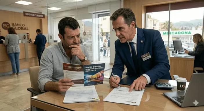 Venta cruzada abusiva de fondos de inversión propios por parte de la banca tradicional en España.