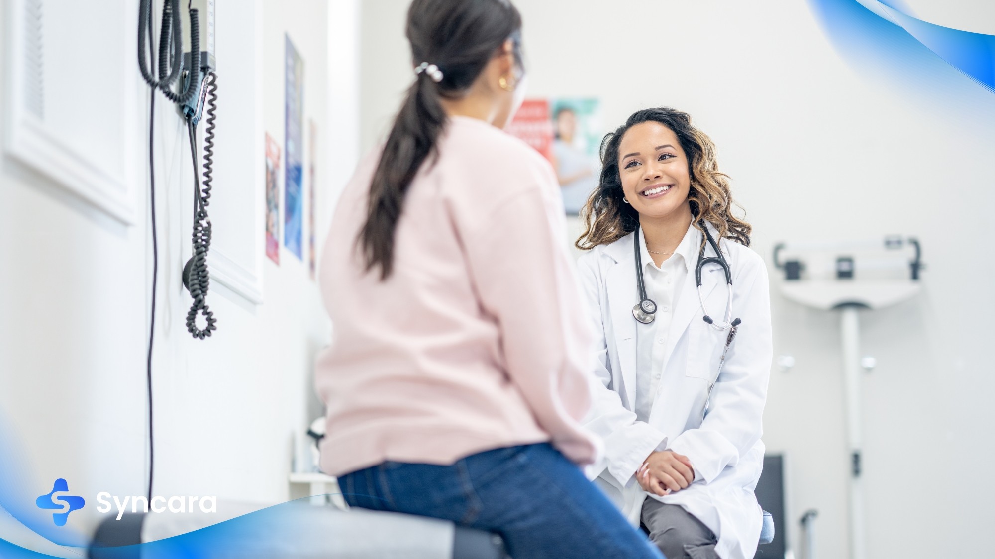 Calgary doctor consulting patient at sexual health clinic