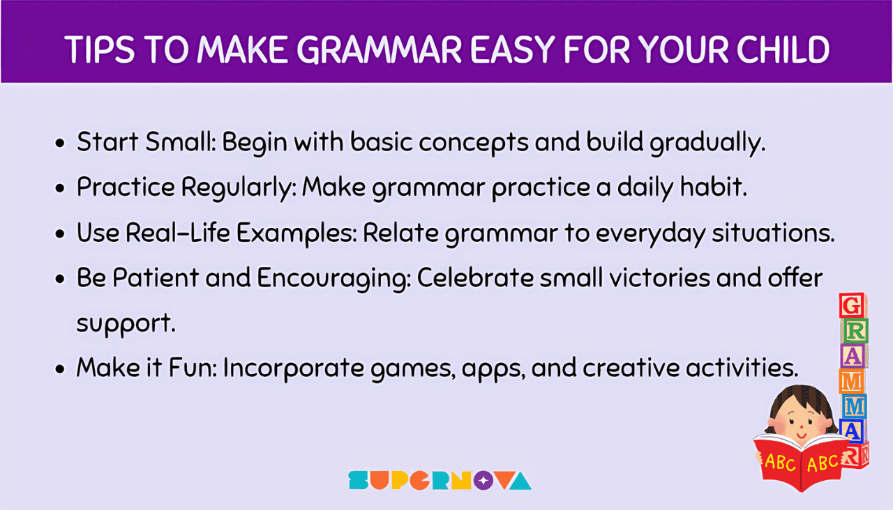 Tips to make grammar easy and fun for kids