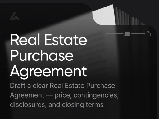 Real Estate Purchase Agreement