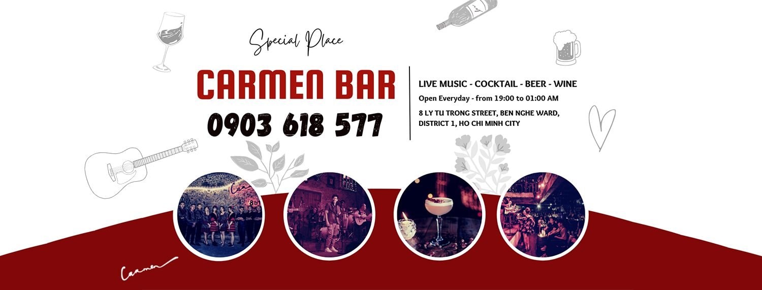 Carmen Bar Latin-inspired courtyard venue on Ly Tu Trong street in Ben Nghe, Saigon
