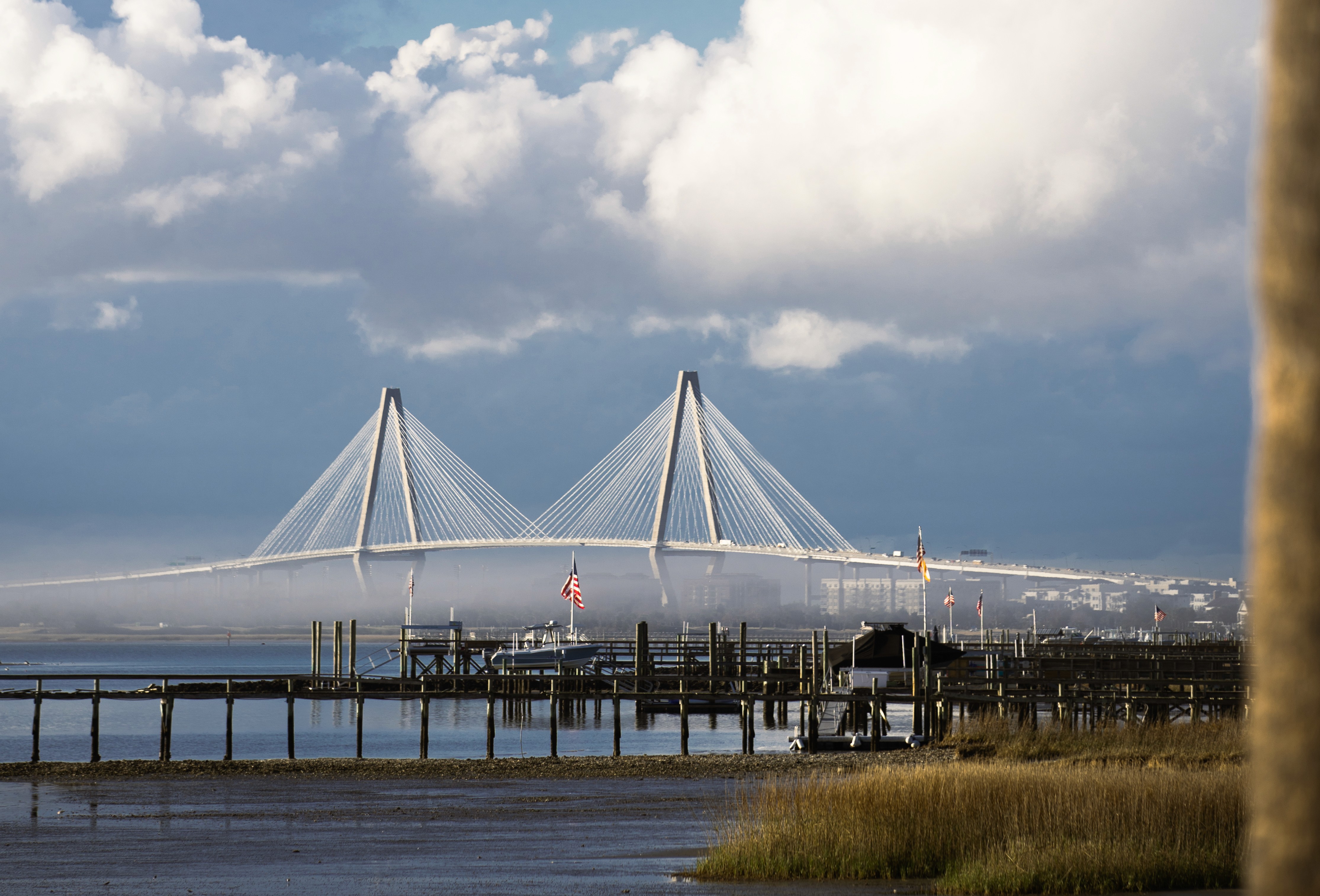 Scenic view of the Ravenel Bridge—iconic Charleston landmark for new residents and visitors