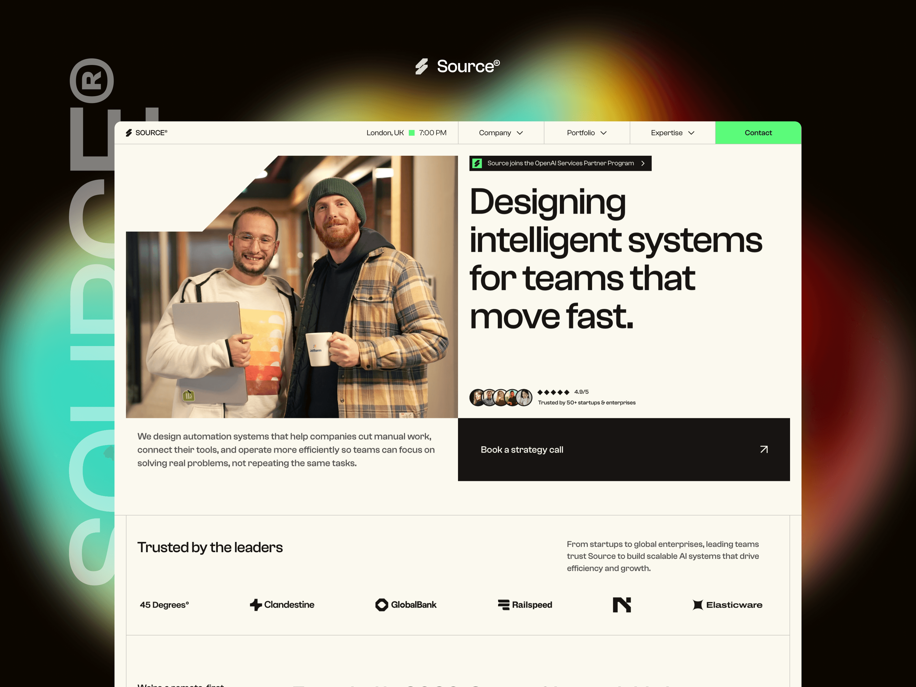 Source —&nbsp;AI & Enterprise Website Template Cover 1