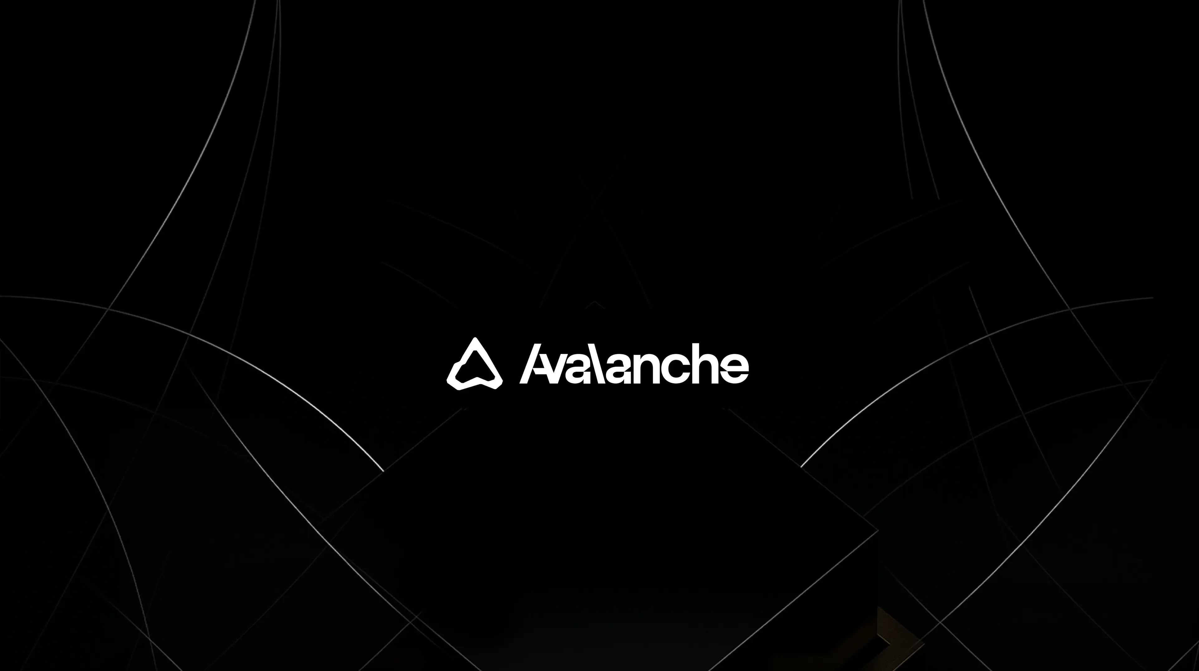 Avalanche Tech brand identity system — parent logo with three sub-brand logos for Core, Crypto, and Labs divisions