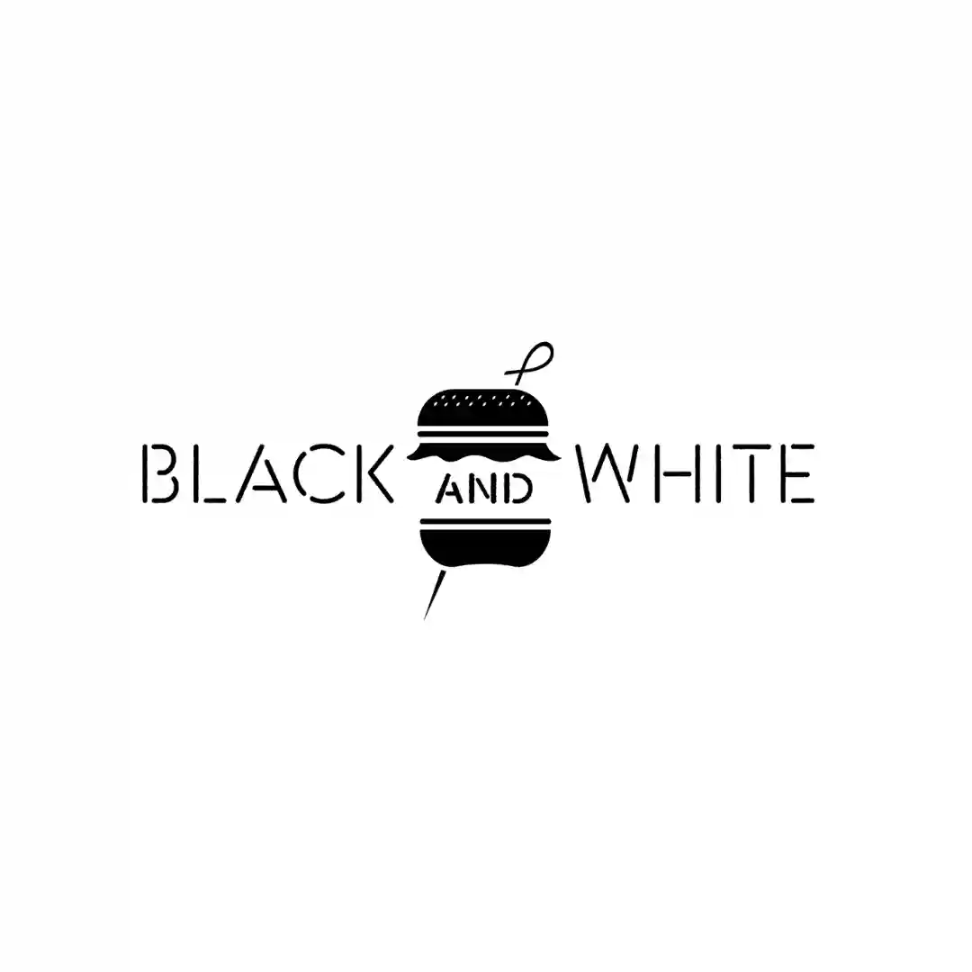 Logo Black and white burger