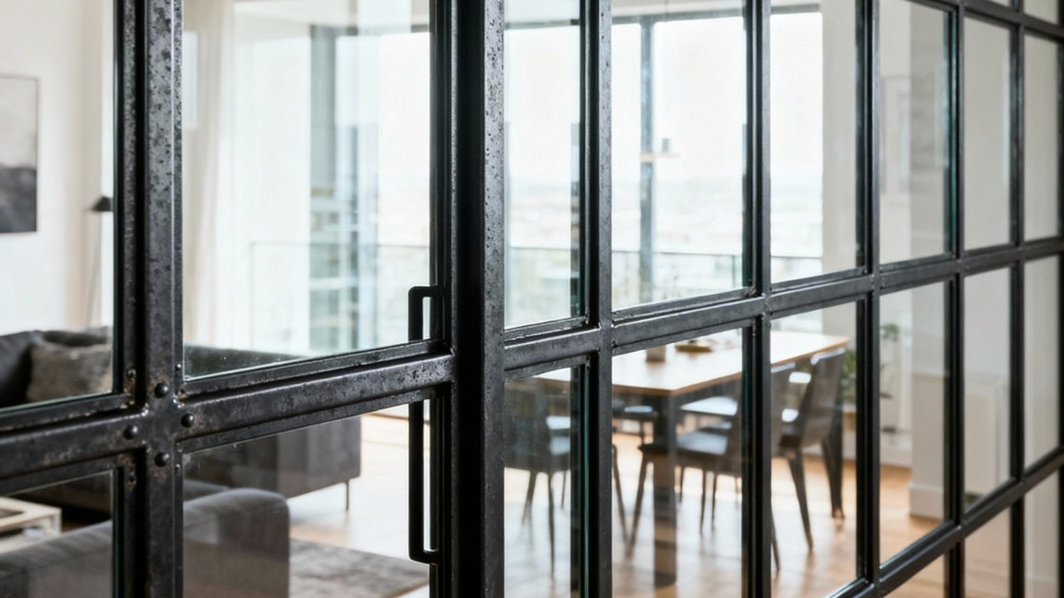 Metal-Framed Glass Panels