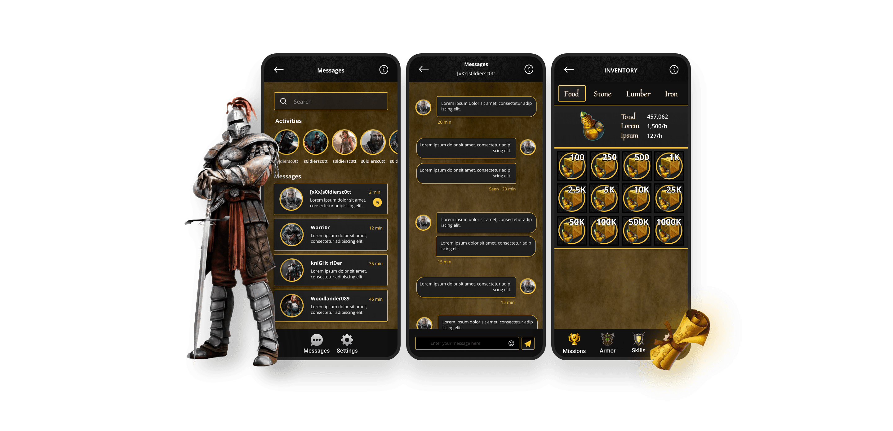 Mobile Screen Designs of this project.