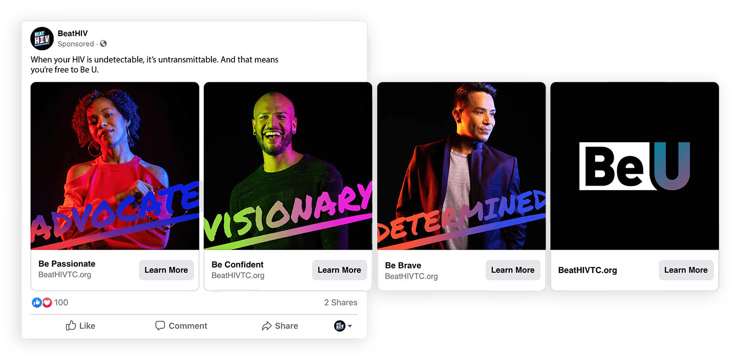 facebook social media carousel paid ads