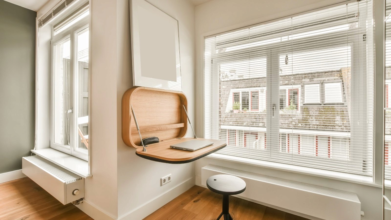 Opt for Fold-Down or Wall-Mounted Desks