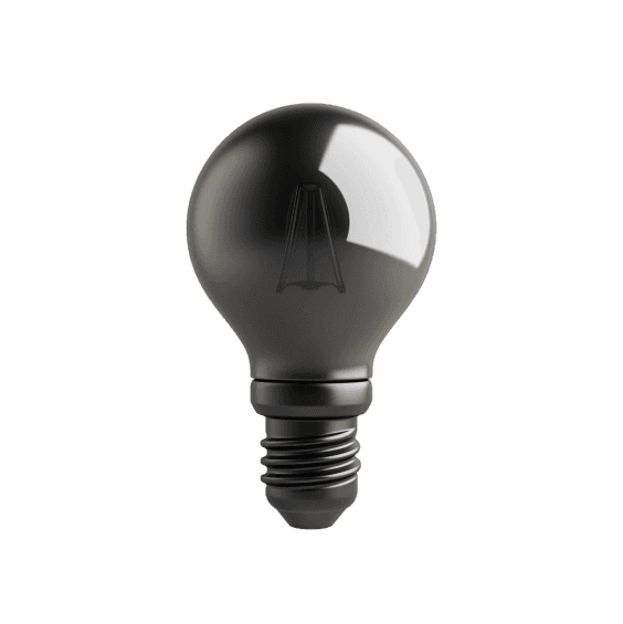 Lightbulb Dark 3D Render