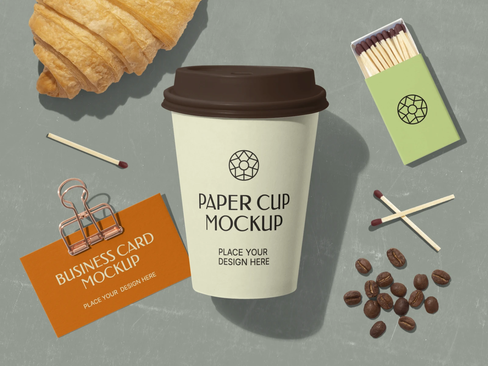 Paper cup mockup