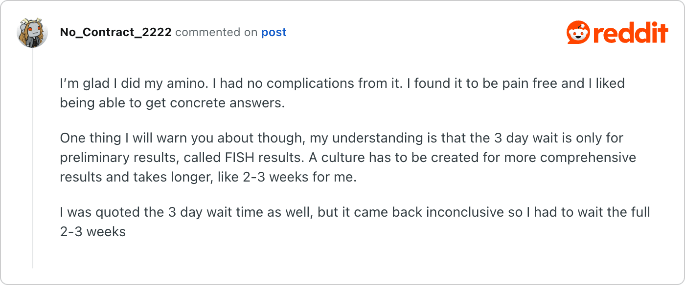 Post on Reddit