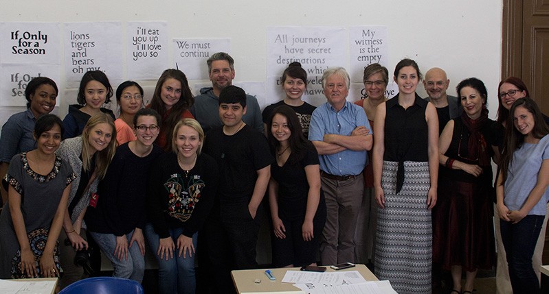 Group photo with students and teachers