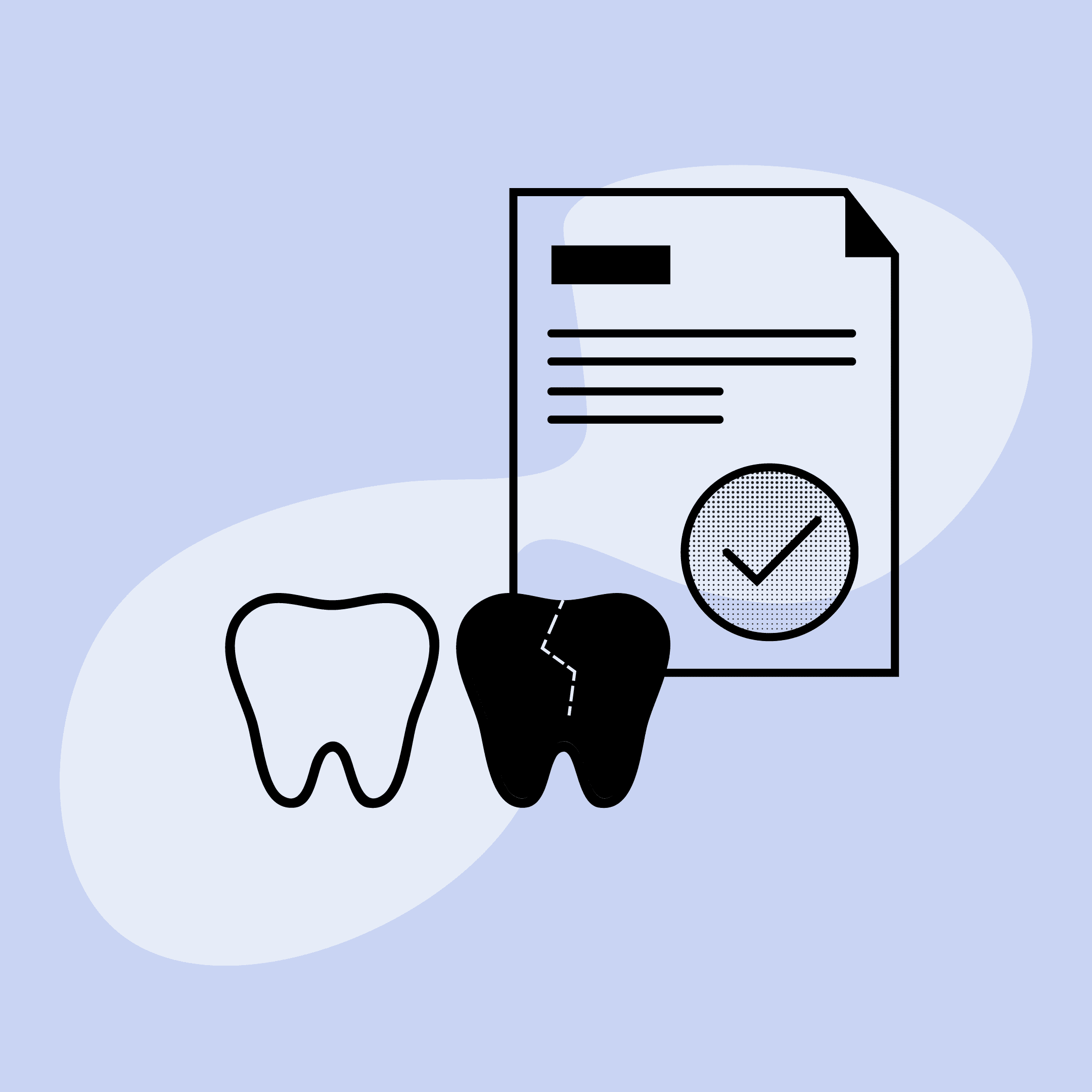 illustration that shows a dental billing code