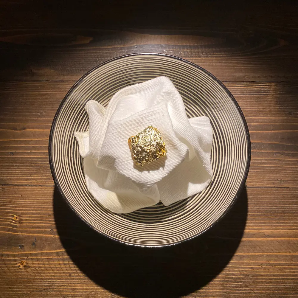 Sticky Rice Doughnut, Dark Chocolate, Wild Almond